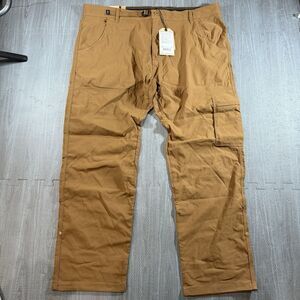 prAna Men's Stretch Zion Slim Pant II Sepia Brown 42Wx30I Hiking Outdoors NWT